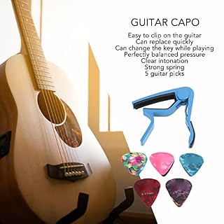 Accessoires de guitare rapide de capodastre de guitare à performance Bleu – Image 4