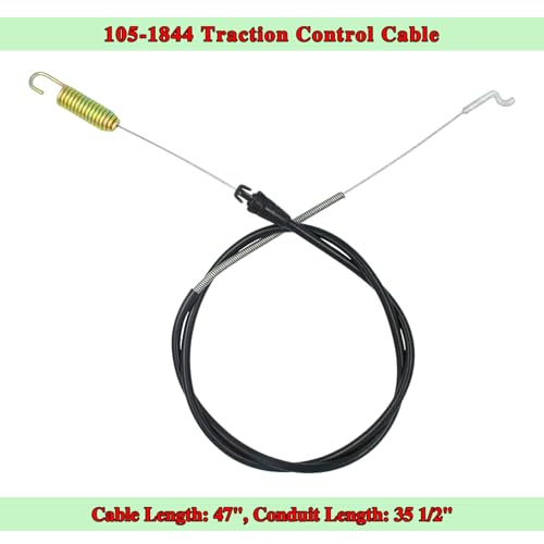 Wanotine 105-1844 Traction Control Cable for Toro Recycler 22'' Personal Pace Rear Wheel Drive Self Propelled Lawn Mowers, Replaces 105-1844 Cable-Traction