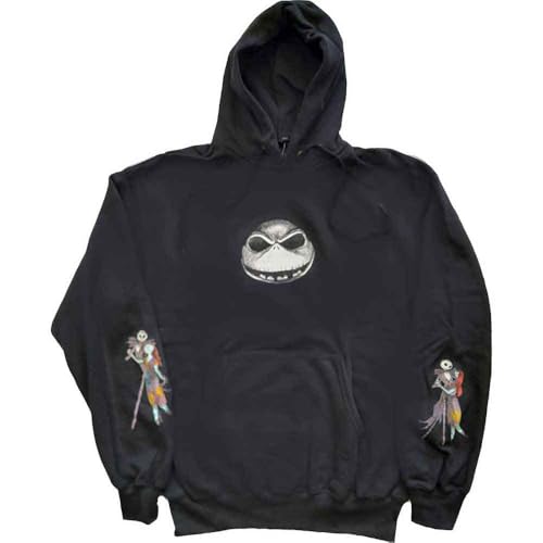 Vestes à capuches Jack & Sally sweat Nightmare Before Christmas noir