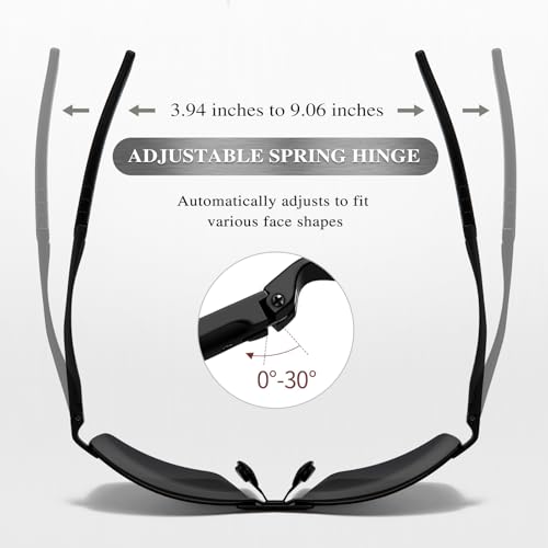 SUNGAIT Polarized Al-Mg Rimless Sunglasses For Men Sports Rectangle Driving Fishing4