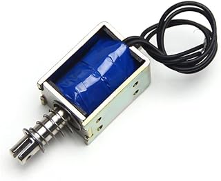 Fielect DC 12V 0.4LB Push Pull Type Open Frame Solenoid Electromagnet Linear Motion,1A 12W JF-0837B-12V 1Pcs