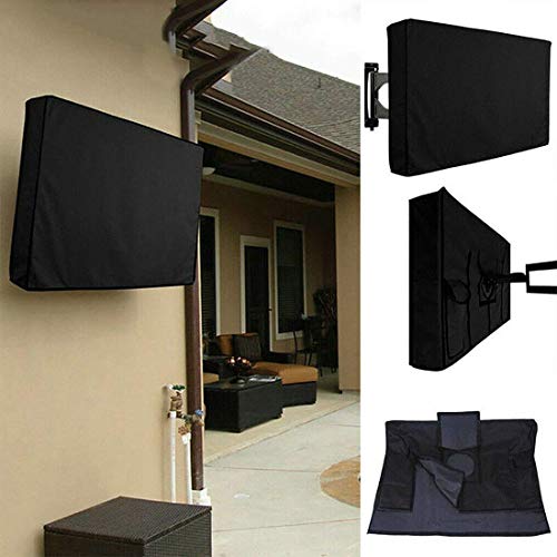 ELR Outdoor TV Cover 22 to 24 inches Screen Cover Resistant Water Protector Dust-Proof Cover for Outdoor Garden Pool TV Television Screens (22-24’’) - 8