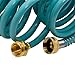 AUTOMAN EVA Recoil Garden Hose 25ft - Includes 7 Pattern Spray Nozzle,Curly Water Hose 25 Foot,Watering Coil,Retractable,Corrosion Resistant Garden Coil Hose.