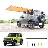 ジムニー JB64 ジムニーシエラ JB74 車用サイドオーニングテント 日よけシェード オーニングサンシェード カーサイドテント サンシェード 日よけ 雨よけ 遮光シート 日除けシェード UVカット 四辺アルミ製 インストールにやすい