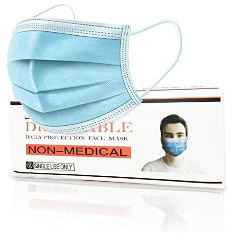 DXLOVER Face Masks, 50 Pack/Box Cover