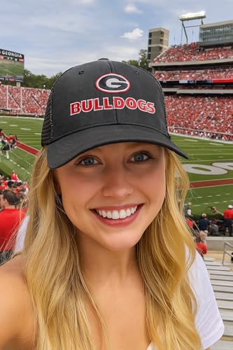 Gorra Trucker Ajustable Negra Georgia Bulldogs miniatura 4