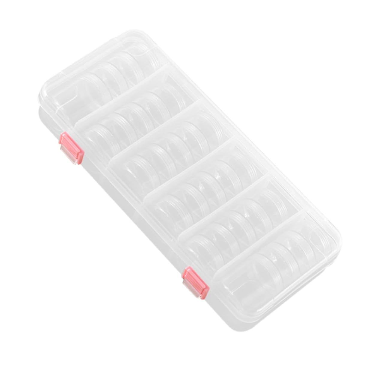 SHERCHPRY 3 szt. pudełko pudełko na biżuterię organizer na biżuterię mały przezroczysty pojemnik przezroczysty organizer do przechowywania etui organizer na przybory do paznokci pojemniki na kosmetyki