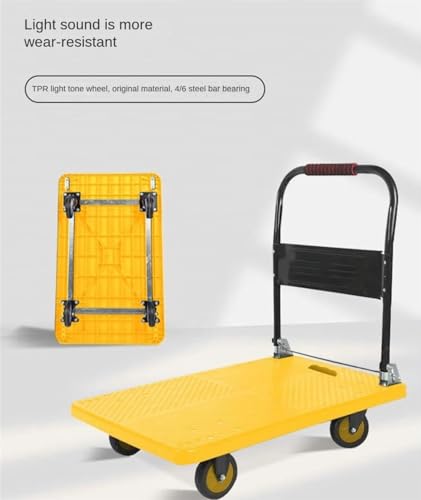 Carretilla plegable plataforma resistente para carga pesada miniatura 3