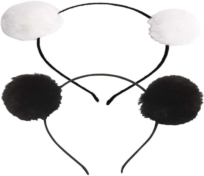Pom Pom Headband Head Hoop Animal Style Cute fluffy Hairband for Girls Boys Costume