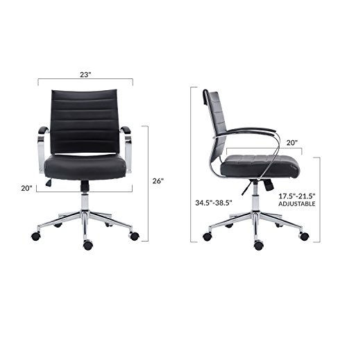 Edgemod Office Chair, White, (Em-252-Whi-A2) #TOP5