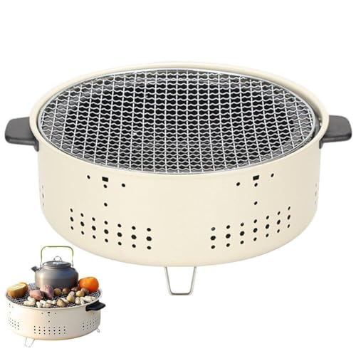 Poêle à barbecue portable pour gril à charbon extérieur intérieur - 2