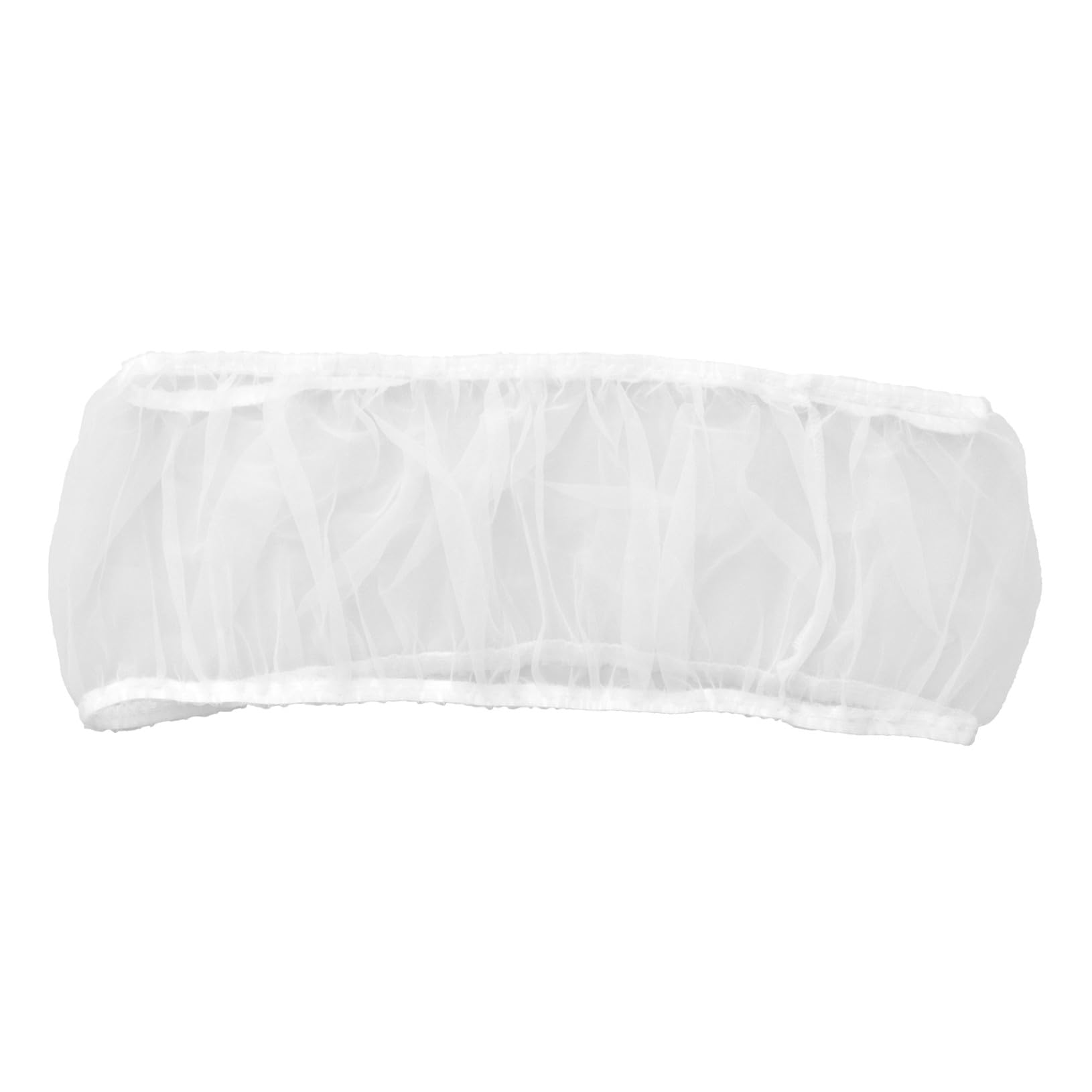 FRCOLOR Bird Cage Cover Mesh Skirt Net Catcher Elastic Bottom Airy Fabric Secure Fit White Washable