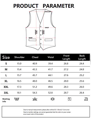 Zeroyaa Men's Solid 4Pc Shiny Satin Vest Necktie Bowtie Pocket Square Set For Suit Or Tuxedo Zlsv12 Champagne Large #TOP6