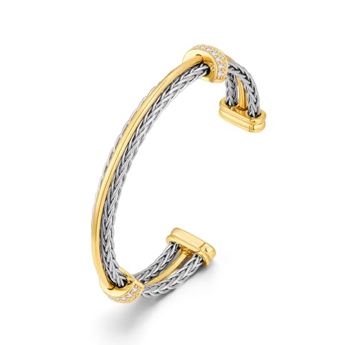 Bracelet manchette en câble pour illuminer vos tenues décontractées et soirées chics