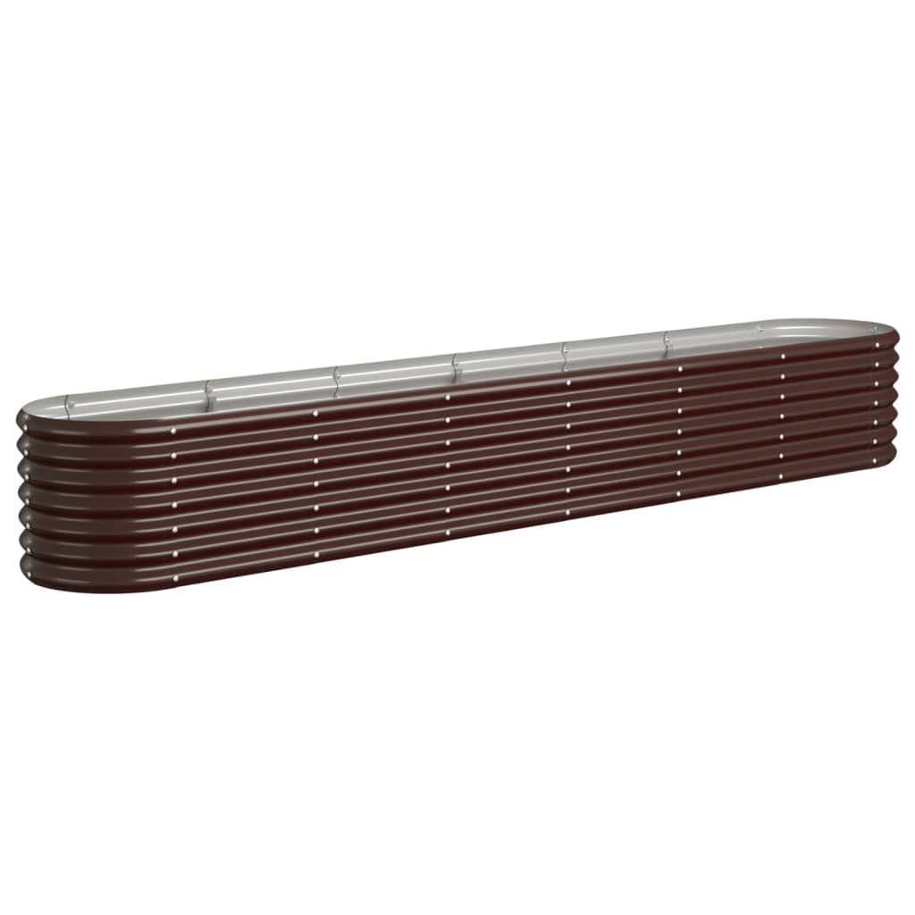 VIDAXL Raised Garden Bed - Steel - 36 x 260 x 40cm - Brown