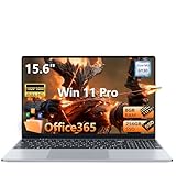 PC Portatile 15,6 Pollici, Notebook Win 11 8Go RAM 256Go SSD, Laptop Core M3 6Y30 CPU Tastiera Numerico Retroilluminata, Computer Portatile sottile e leggero schermo FHD 180° HDMI USB3.0 WiFi5 BT4.2