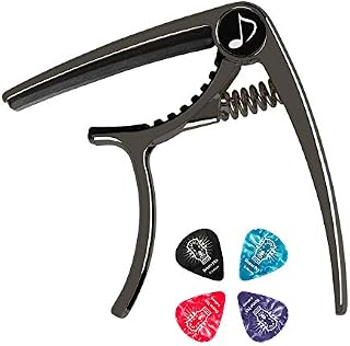 Donner DC-2 Guitar Capo Easy Use for Electric and Acoustic Guitars Black