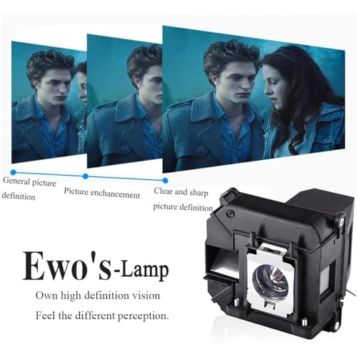 image for EWO'S EWO'S ELP68 Replacement Lamp Bulb for Epson-ELPLP68-PowerLi