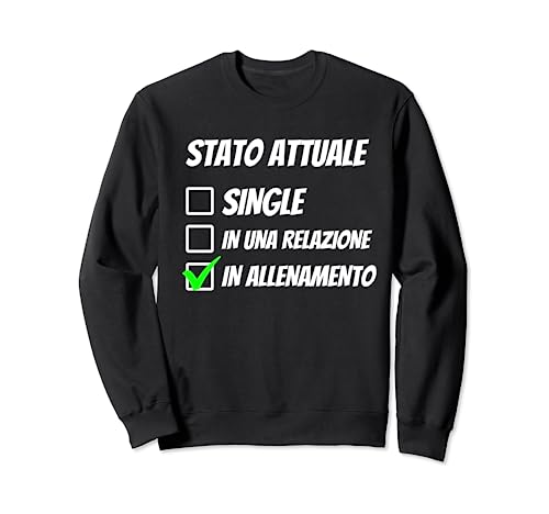 Uomo Single Scapolo Allenamento Palestra Divertente Felpa