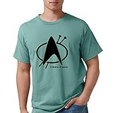 CafePress Knitting Trekkie Black.P Mens Comfort Colors Shirt Sea Foam