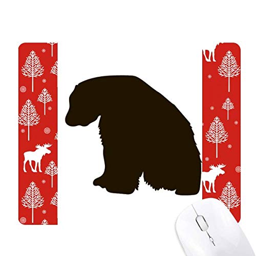 Souris ours polaire noir décor de Noël forêt woods parfait pour offrir