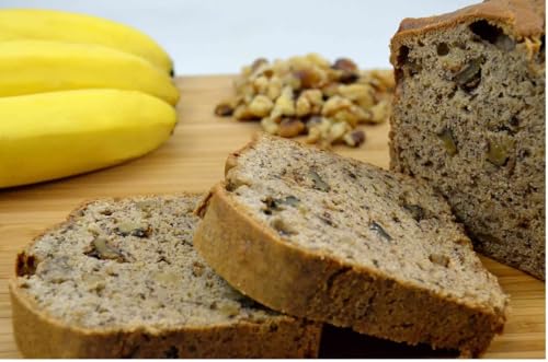 Image of Nadel - Naturally Delicious Banana Nut bread, 8 Pack, Fresh Bananas, Crunchy Walnuts, Lunch snack breakfast bars Natural fresh brand, Cake Slices