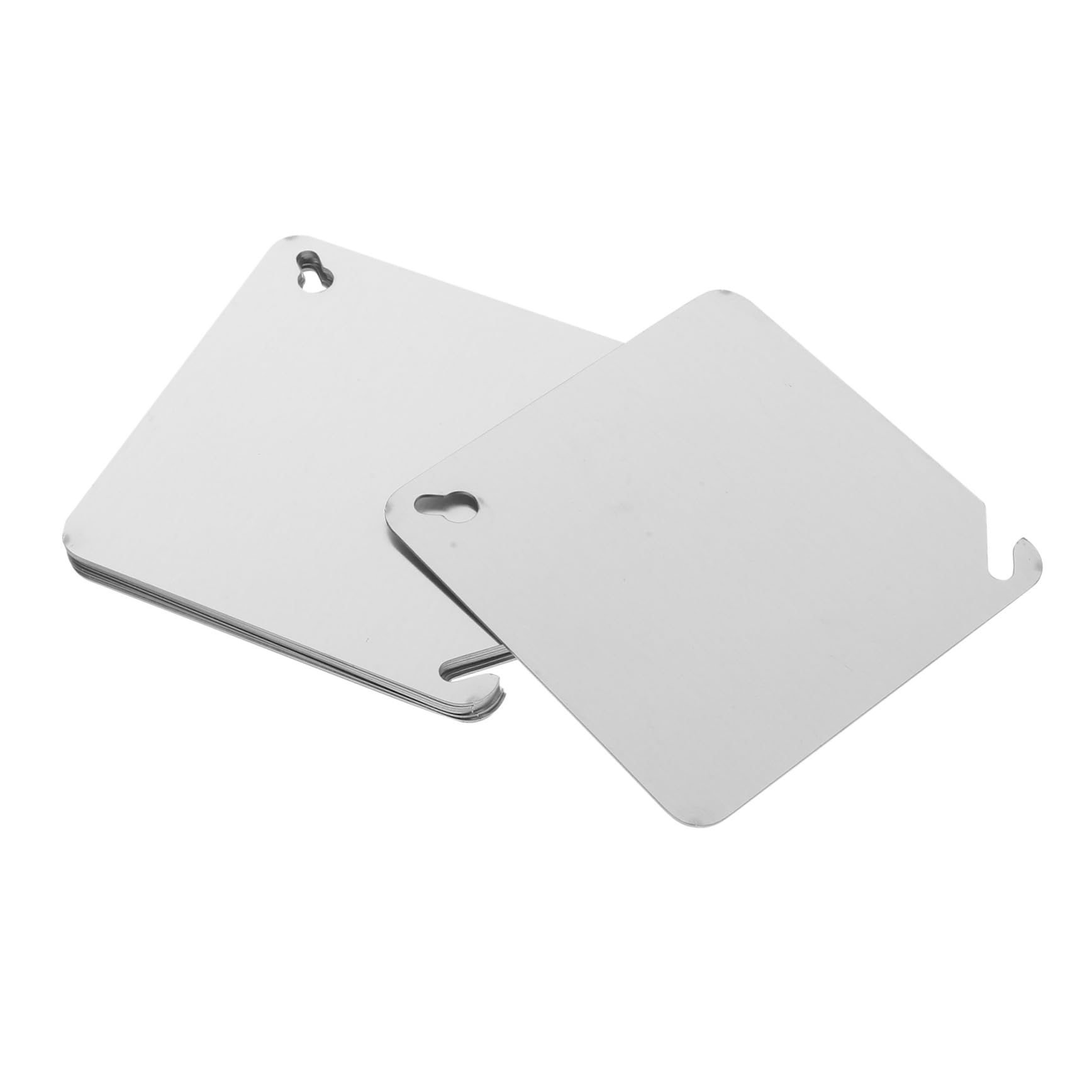 DIYEAH 8pcs Box Square Metal Electrical Panel Cover Plates Easy to Install Decorative Ceiling Box Covers for Junction Boxes Fire Resistant Durable Design for Home and Commercial Use