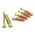 Suprom Steel Wall Anchor with Screws, Loose Hinge Hole Repair Kit, 20 Metal Anchor Heavy Duty and 20 Pcs #5×1-4/7 Screws, Ideal for Concrete Wall, Hollow-Wall and Wooden Wall(6x32mm)