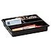 Office Depot 6-Compartment Utility Tray, 8in. x 9in., Black, 59769