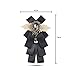 YanLen Groomsman Bridegroom Mens Bow Tie Fashion Bow Tie For Wedding Party (Black)