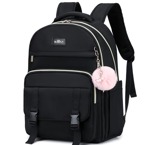 Caoroky knight Women Laptop Backpack 15.6 Inch Office Business Work Backpacks Purse Anti Theft Travel Back Pack School College Bookbag Nurse Teacher Learning Daypack Computer Rucksack,Black