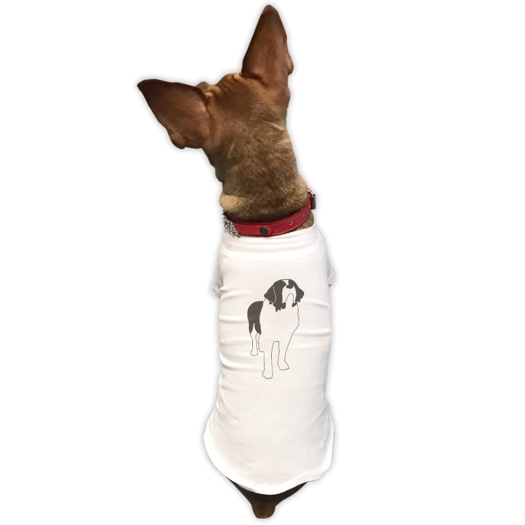 Amazon.co.jp: 犬服 Tシャツ Lサイズ 小型犬用 袖あり 半袖 ホワイト 