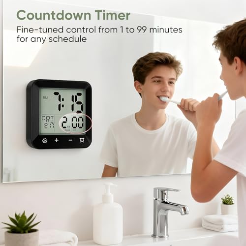 Lista de Relojes para el baño los mejores 5. 27 Imagen adicional