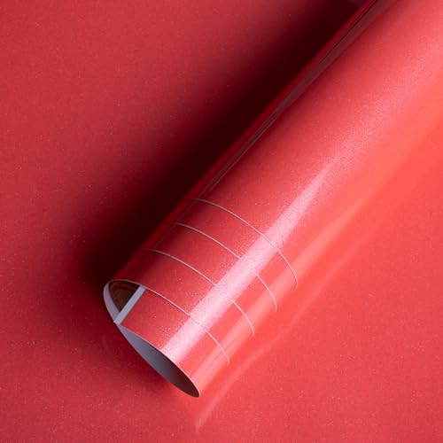 Image of Itsy Bitsy Vinyl Colour Changing Hot Watermelon Red to Pink 12inchX2ft 1 Roll|for Home Kitchen,Cabinet Furniture,Table Top,Wall,Car Wrap Sheet,Wallpaper,Waterproof Vehicle Sticker
