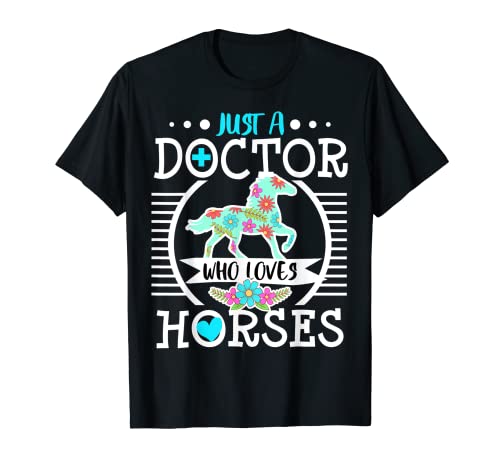 Doctor Who Loves Horses Cavaliere Equitazione Regalo Equestre Maglietta