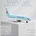 SimplyAir 1/400 Korea380 Airplane Model Kits Plastic Airplane Model for Collection and Display