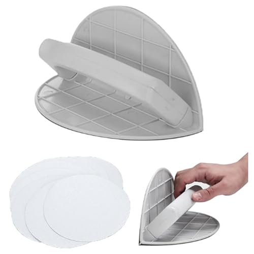 Image of Corner Sander, Self-Adhesive Semi-Circular Angle Sanding Tool with 10 Sheets 320 Grit Sandpaper, Handheld Detail Sander for Tight Corners, Drywall, Woodworking Projects