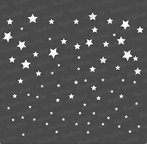 Stencil - Starry Sky | Reusable Painting Template for Art and Craft, Mixed Media, Wall Painting, Home Decor, DIY Albums, Card Making and Fabric Painting, 6