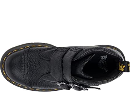 B*a様 最終値下げ⭐︎ Dr. Martens Devon Flower UK Devon Flower Buckle Milled Nappa Leather Platform Boots in