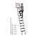 Metal Telescoping Step Ladder with 2 Handrails and Pull-Down System Folding Ladder Extension Loft Stair Load Capacity 660Lbs for (3.2m)
