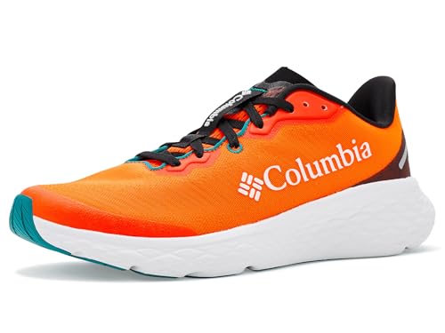 Columbia Men's Konos Featherweight Running Shoe, Blaze/Teal Chloride, 9.5