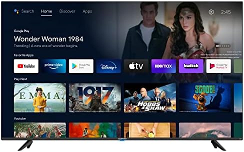 Sceptre Smart 55-inch 4K UHD Google TV with Voice Remote HDR Google Assistant Build-in Chromecast, Machine Black A Series 2023