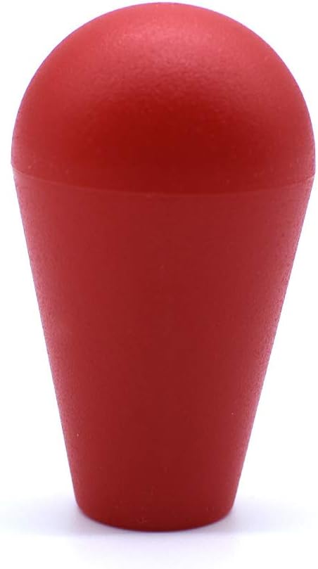 Arcity Arcade Joystick Bat Oval Top Handle Knob American Type Replacement Red for ZIPPY SANWA SEIMITSU Arcade1up Fight Stick Machine Console Cabinet New