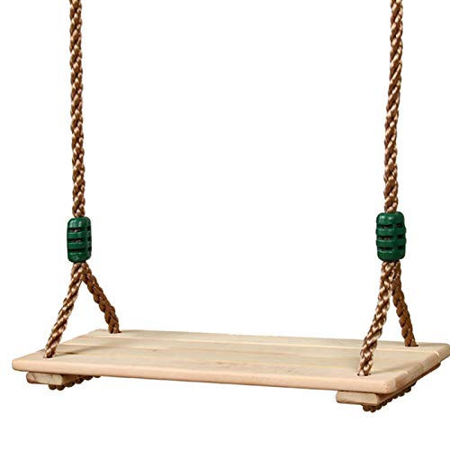 BWWNBY Wooden Swing Seat, Hanging Wood Swings Chair, Wooden Tree Swing with Adjustable 48 to 83 Inches Rope, 330 LB Capacity Sturdy Swings for Kids, Adults, Yard, Garden(Wood Color) BWWNBY Wooden Swing Seat, Hanging Wood Swings Chair, Wooden Tree Swing with Adjustable 48 to 83 Inches Rope, 330 LB Capacity Sturdy Swings for Kids, Adults, Yard, Garden(Wood Color)