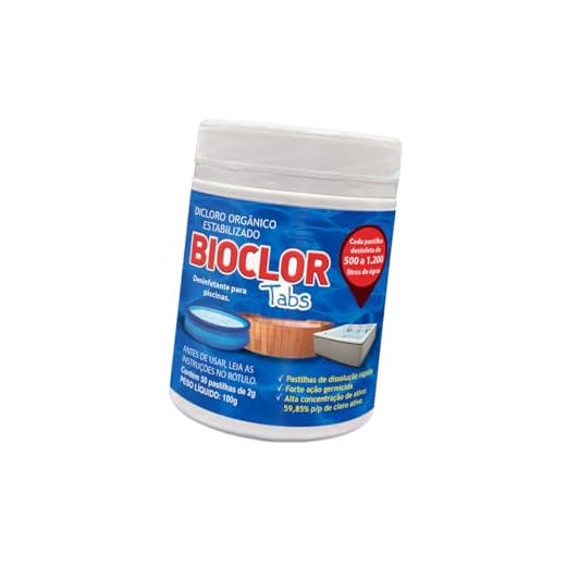 Cloro para piscina Bioclor C/ 50 Pastilhas Limpador de Agua