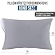 Utopia Bedding Waterproof Zippered Pillow Encasement – Pillow Protectors Jersey - 20 x 38 Inches (Pack of 2, King, Grey)