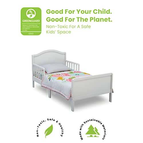 Delta Children Bennett Wood Toddler Bed - Greenguard Gold Certified, Bianca White by Delta Children - Image 4