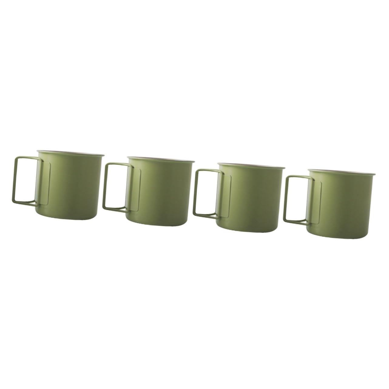 VANZACK 4pièces Tasse De Camping Acier Mug Pratique Et Pour Activités Plein Air Pour Camping Pique- Et Voyage