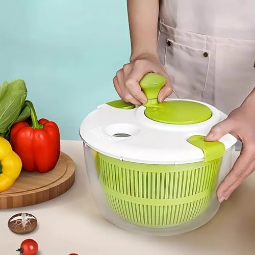 Seca Salada Centrifuga Manual Secador Com Cesto Folha Fresca