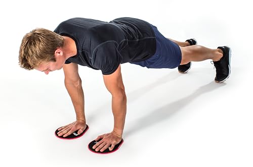 Perfect Fitness Discos Deslizantes con Diseño Único, Uso Dual en Cualquier Superficie, Trabaja Núcleo, Piernas y Brazos, Discos Portátiles para Entrenamiento en Casa o Gimnasio - Imagen 5